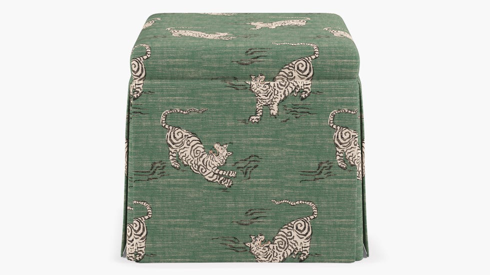 Skirted Storage Ottoman