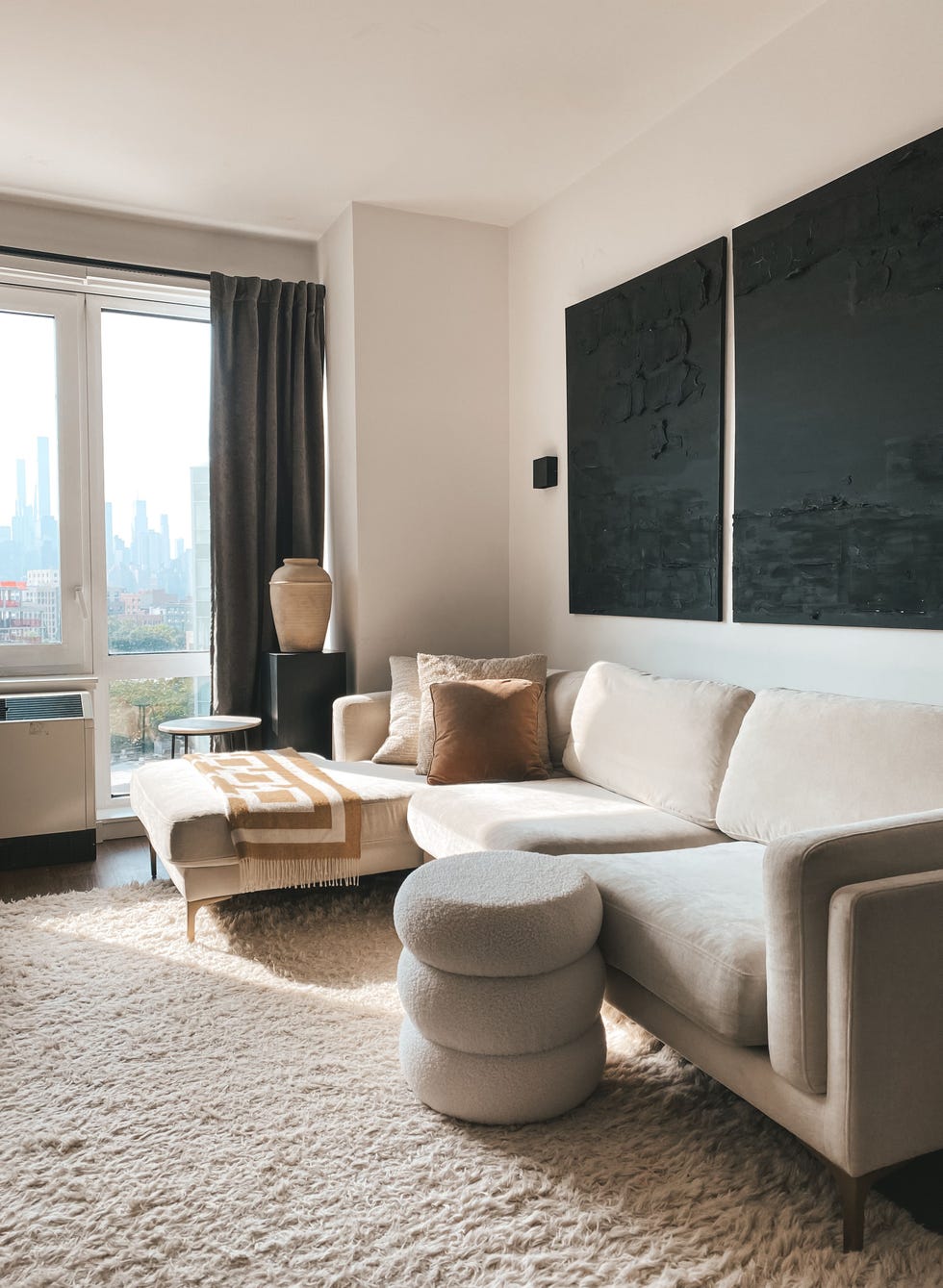 Boucle Cloud Storage Ottoman