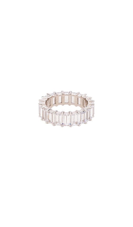 The Emerald Cut Pave Ring