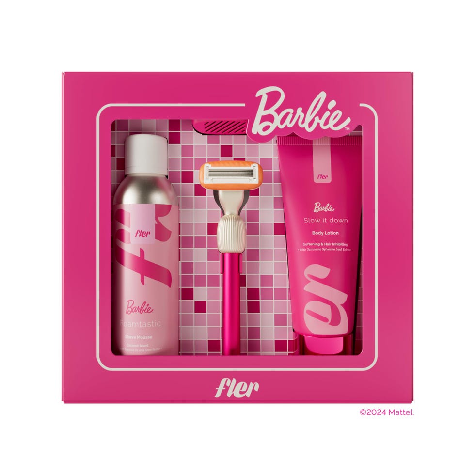 THAT PINK SET - Maquinilla de Afeitar para Mujer con Soporte, 2 Cuchillas de Repuesto, Espuma de Depilación y Crema Hidratante