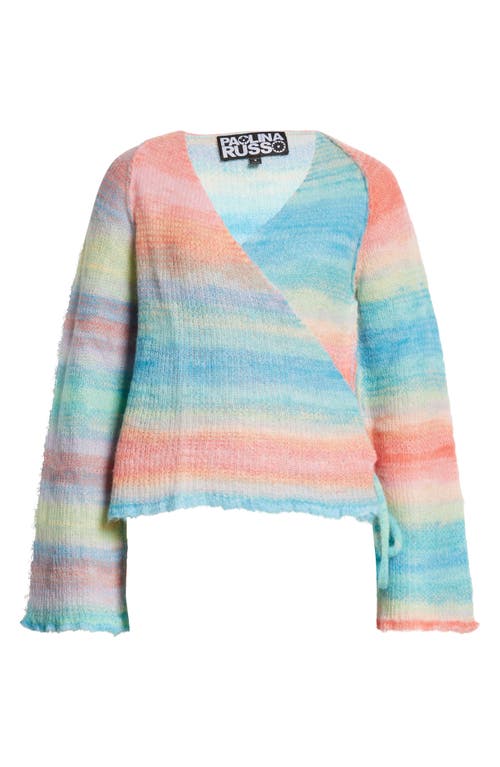 Candy Mohair ve Alpaka Karışımı Sarma Kardigan