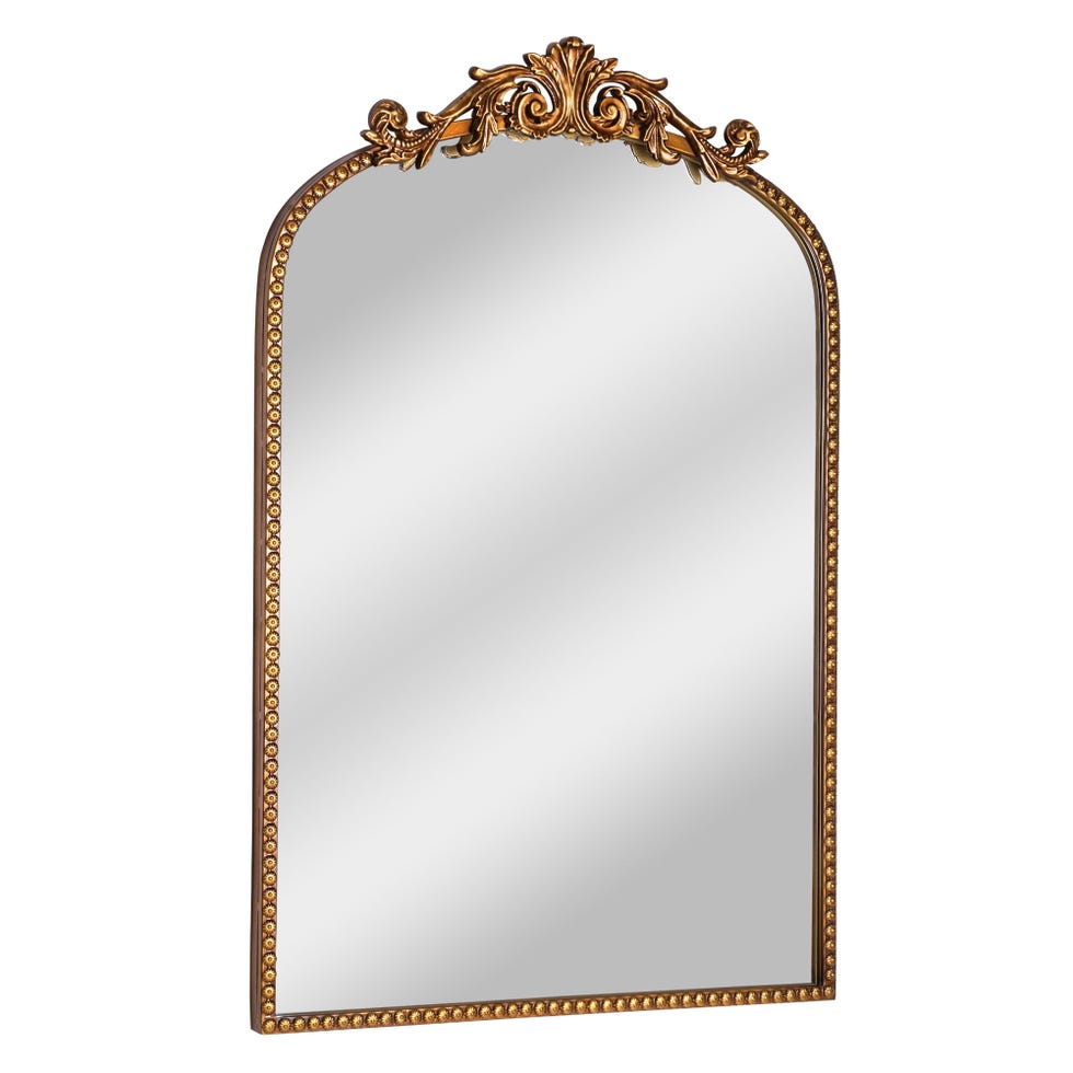 Gold Filigree Arch Wall Decor Mirror