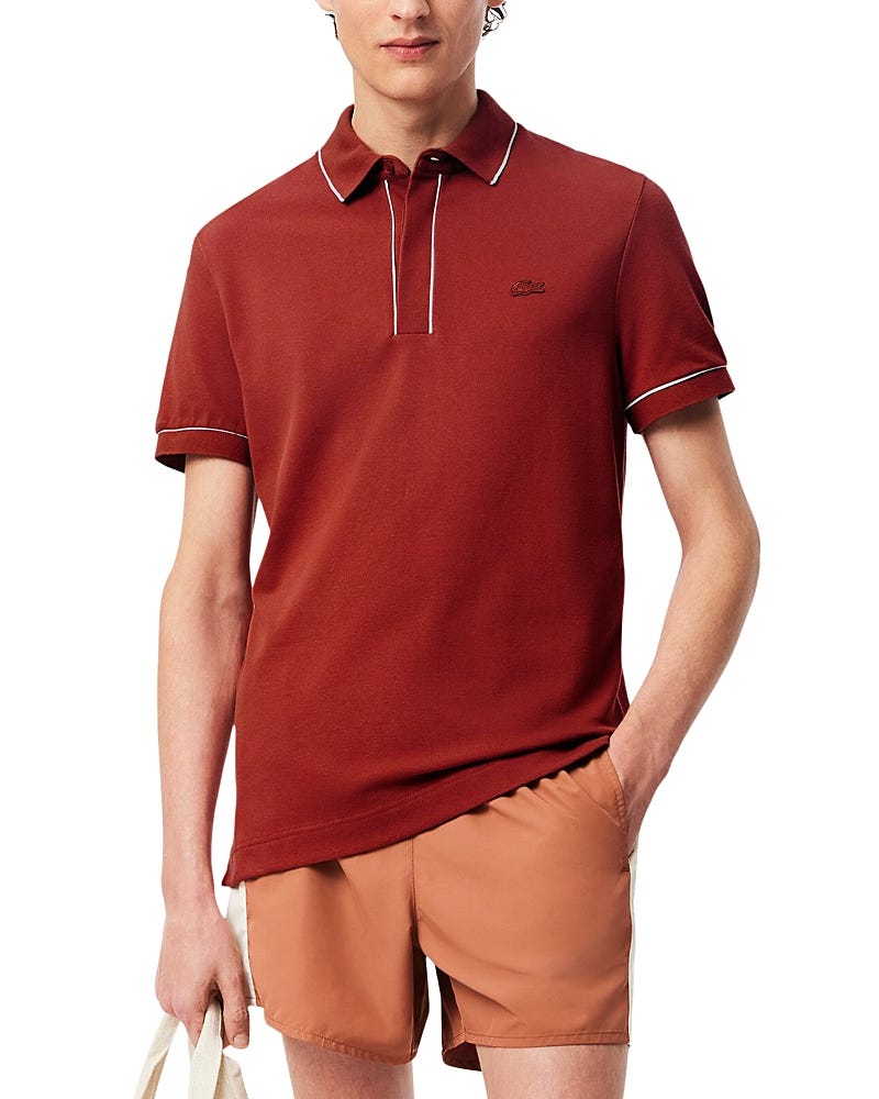 Tipped Short Sleeve Polo Shirt