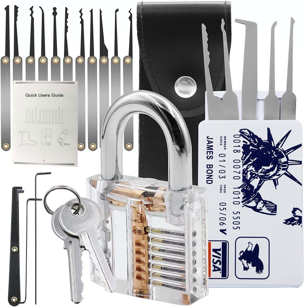 Padlock Lock Pick Set with Keys