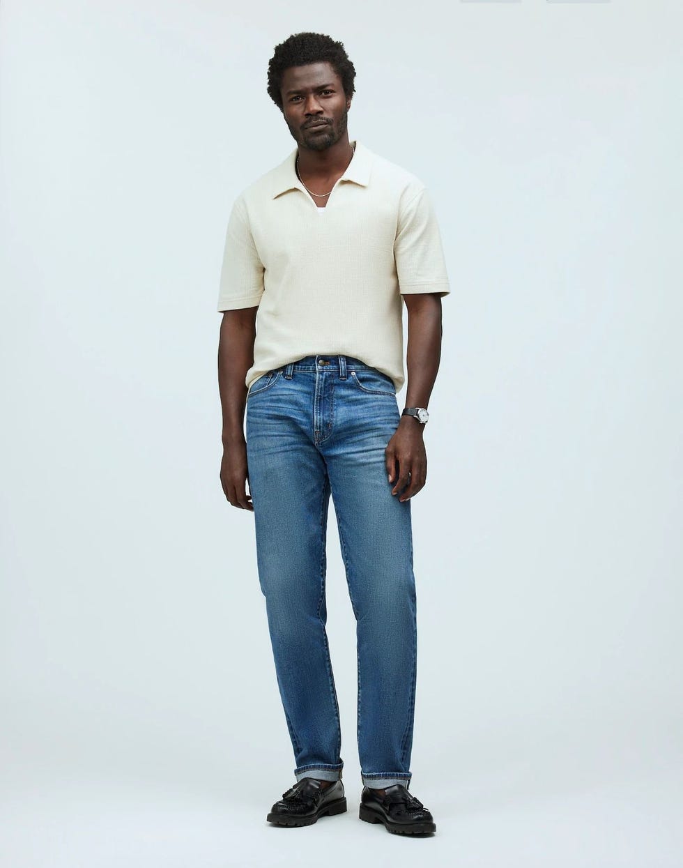 Relaxed Taper Stretch Selvedge Jeans