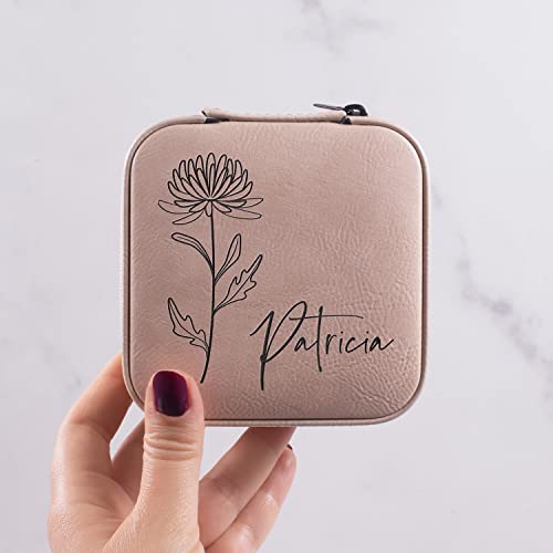 Personalized Travel Jewelry Case