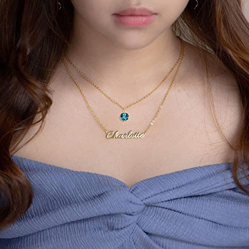 Layered Choker Name Necklace