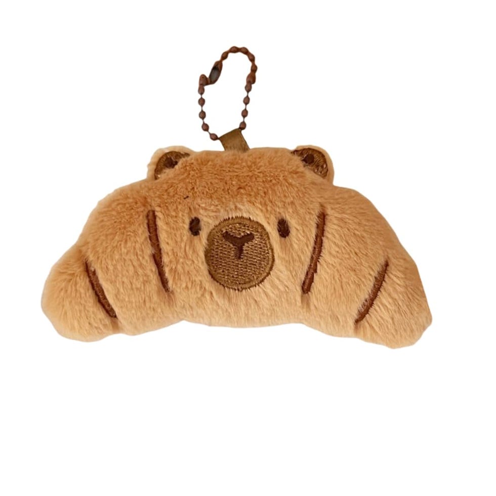 Capybara Croissant Bag Charm