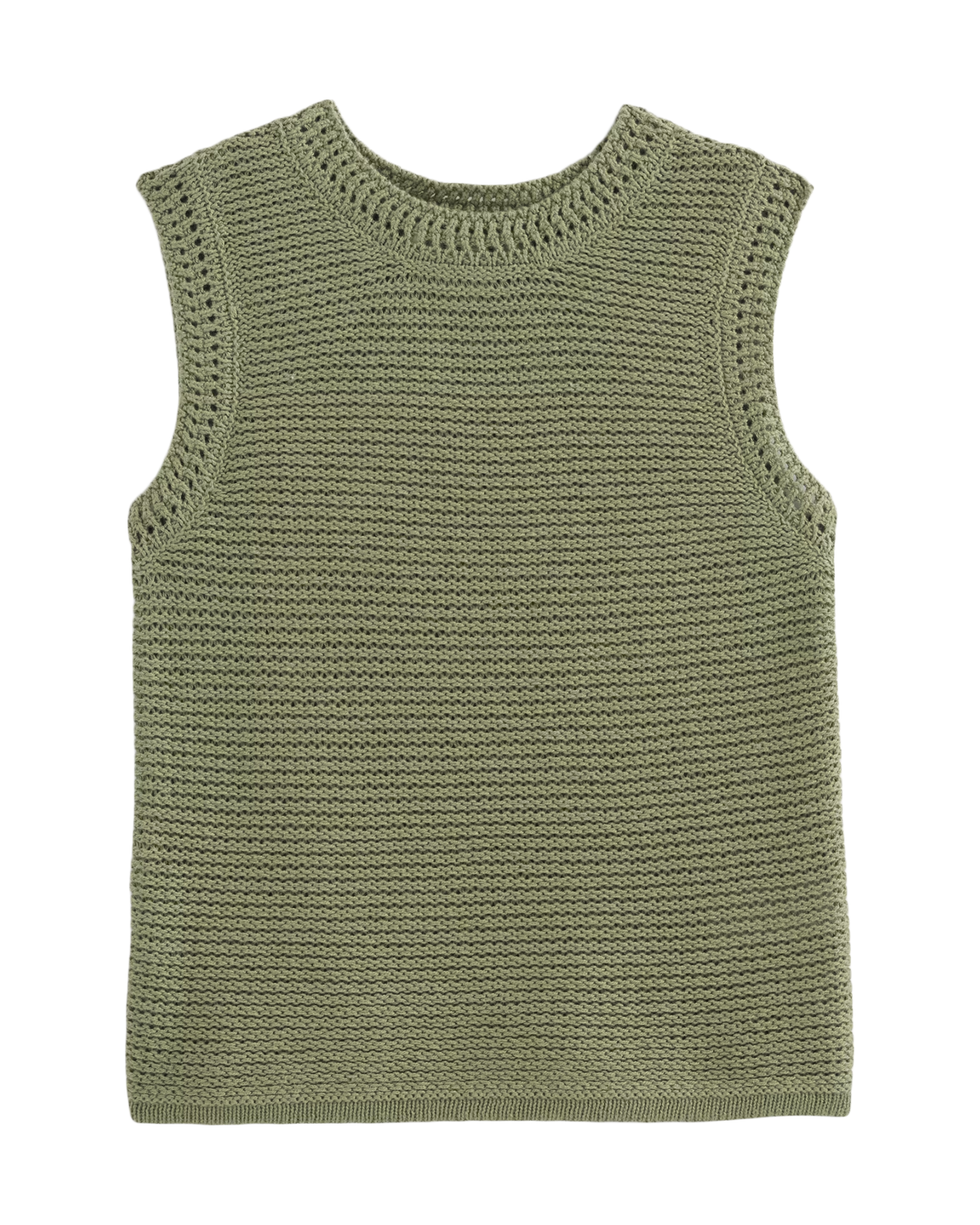 The Organic Cotton Open-Stitch Tank