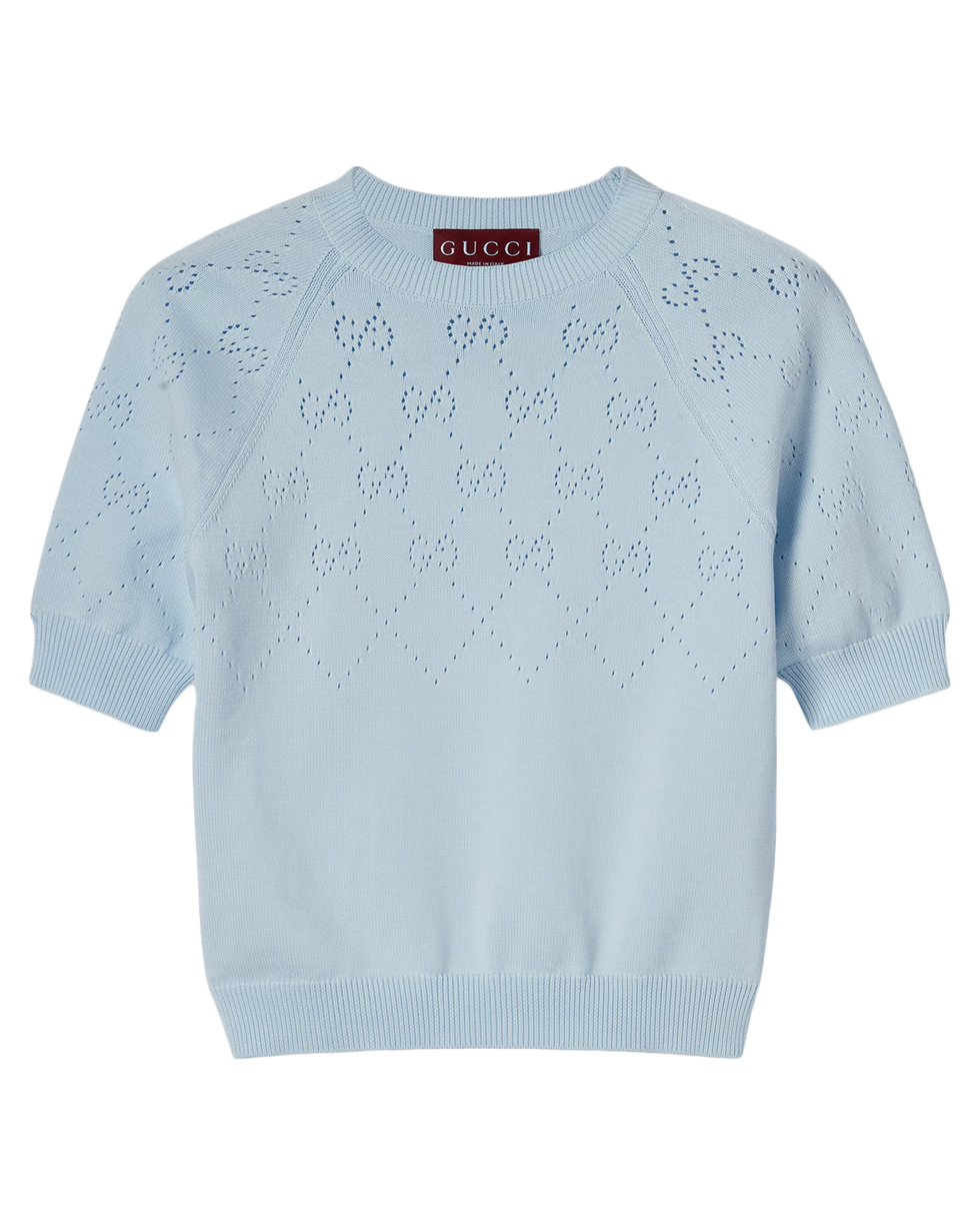 GG Cotton Crewneck Top