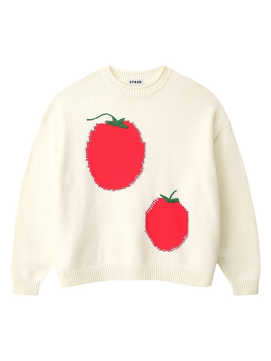 Giada Tomato-Print Sweater