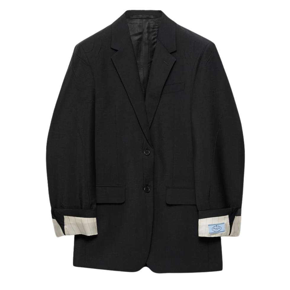 Single-Breasted Mohair Jacket