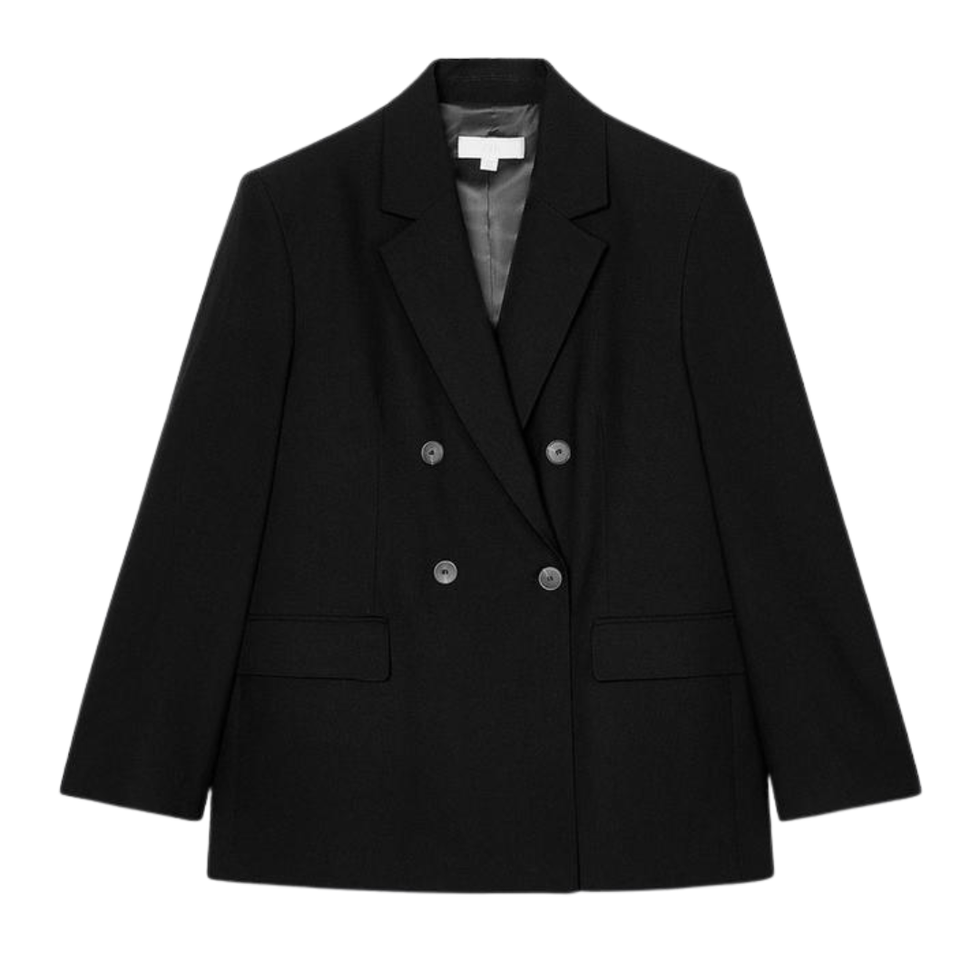 Oversized Blazer With Shoulder Pads