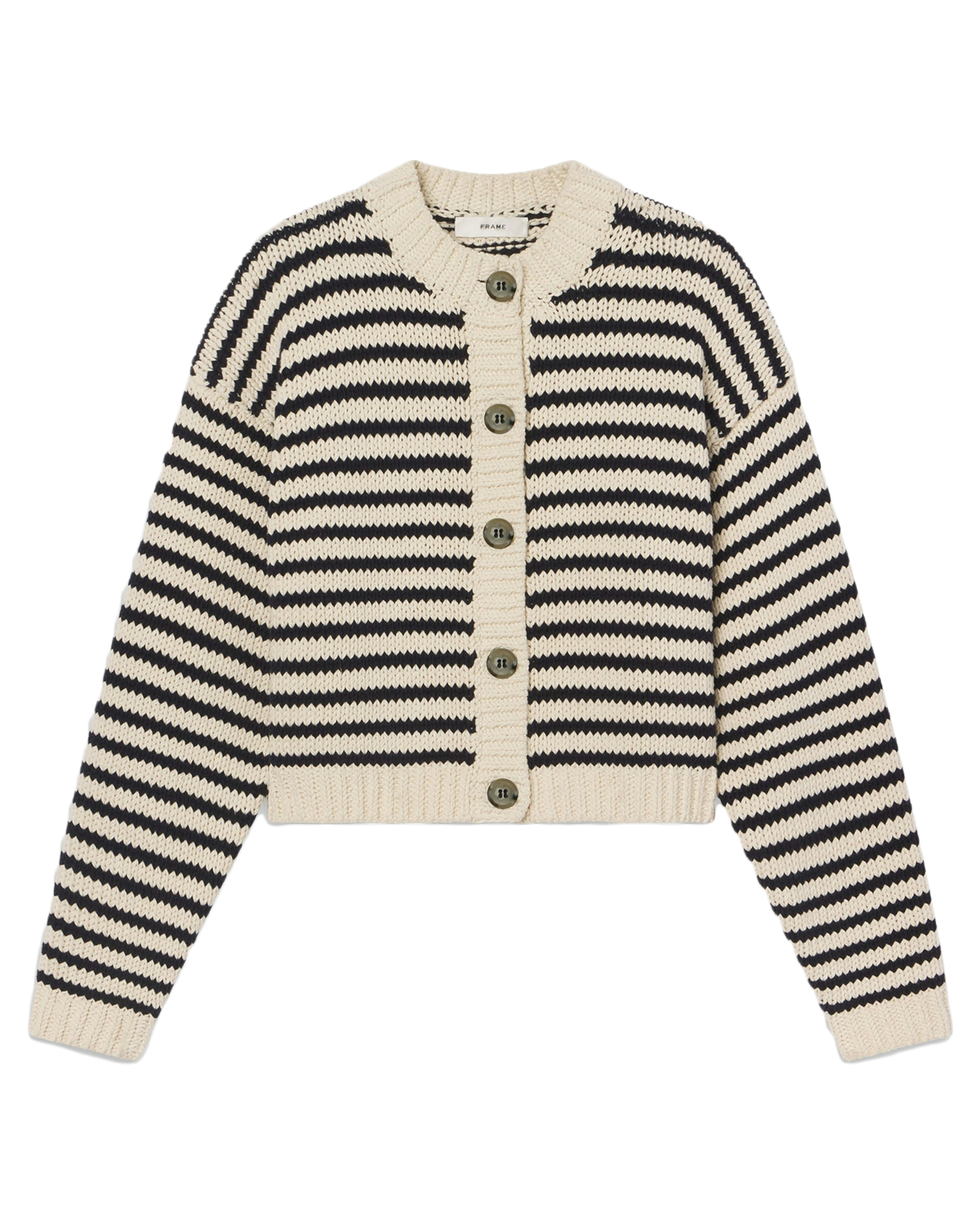 The Stripe Chunky Cotton Cardigan