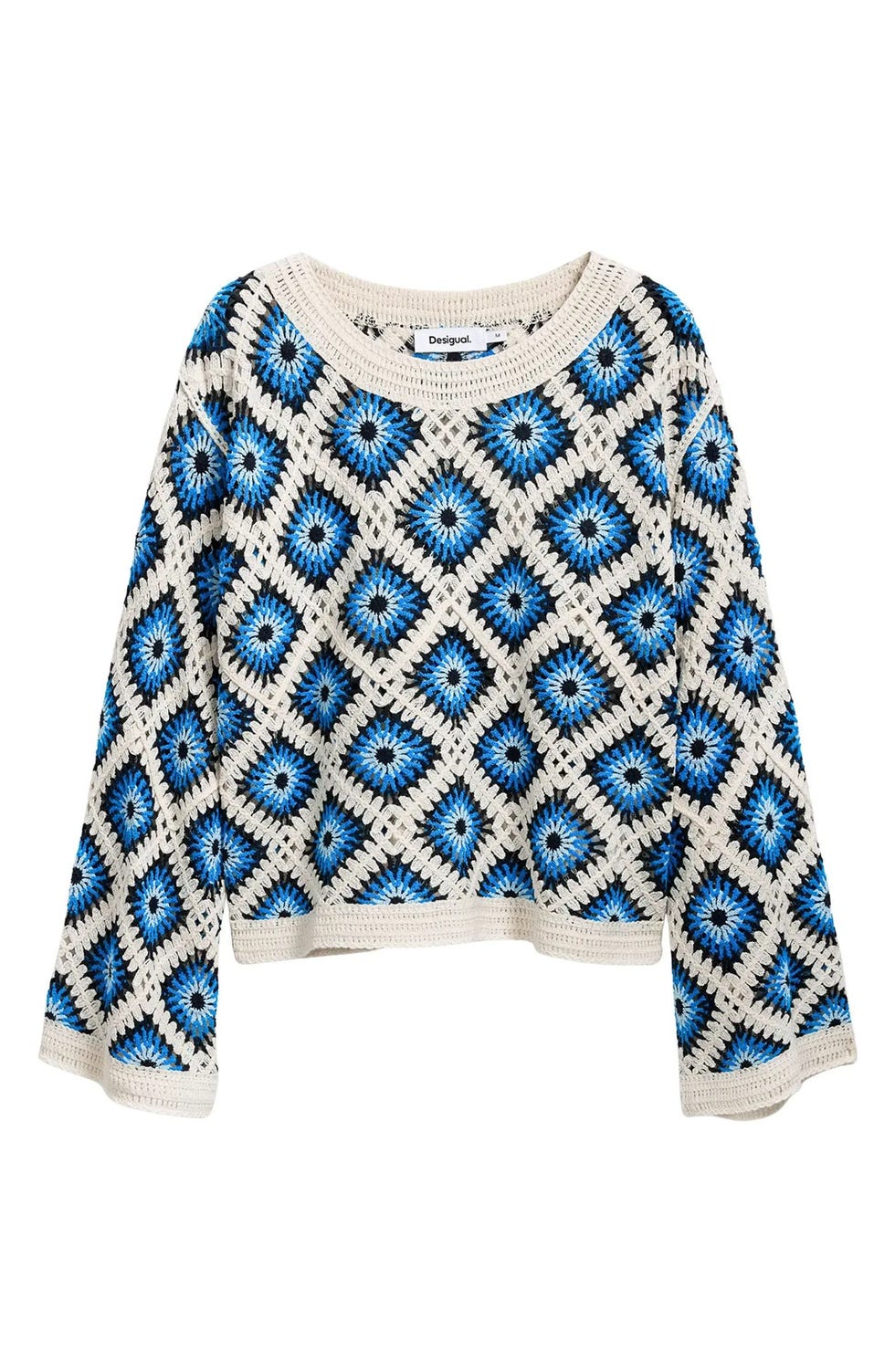 Geo Open Knit Sweater
