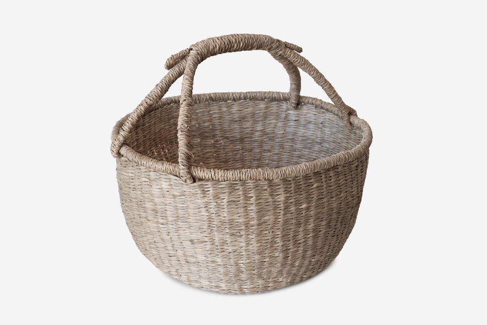 Cesta de jacinto de agua marrón