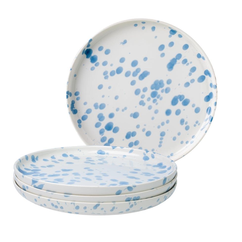 Junko Flat Dinner Plate Set of 4