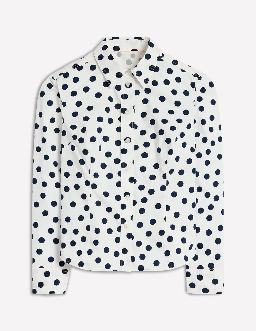 Ivory and Navy, Abstract Dot