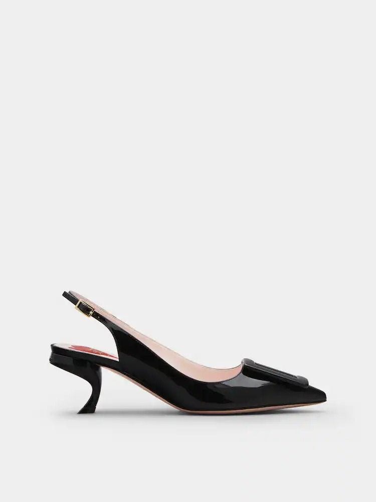 Virgule Slingback Pumps