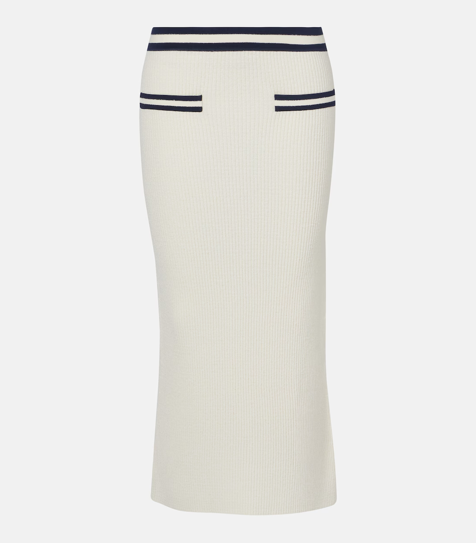 Saia midi Paige Bouclé