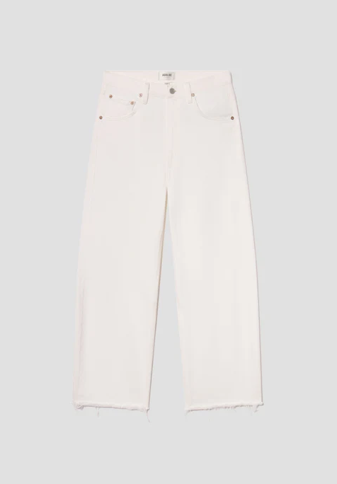 Calça Jeans Desfiada com Curvatura Baixa