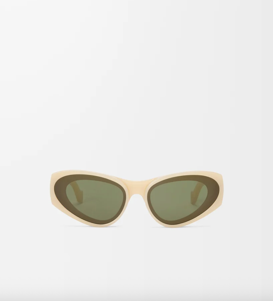 Loewe Gafas de sol de pasta en color beige
