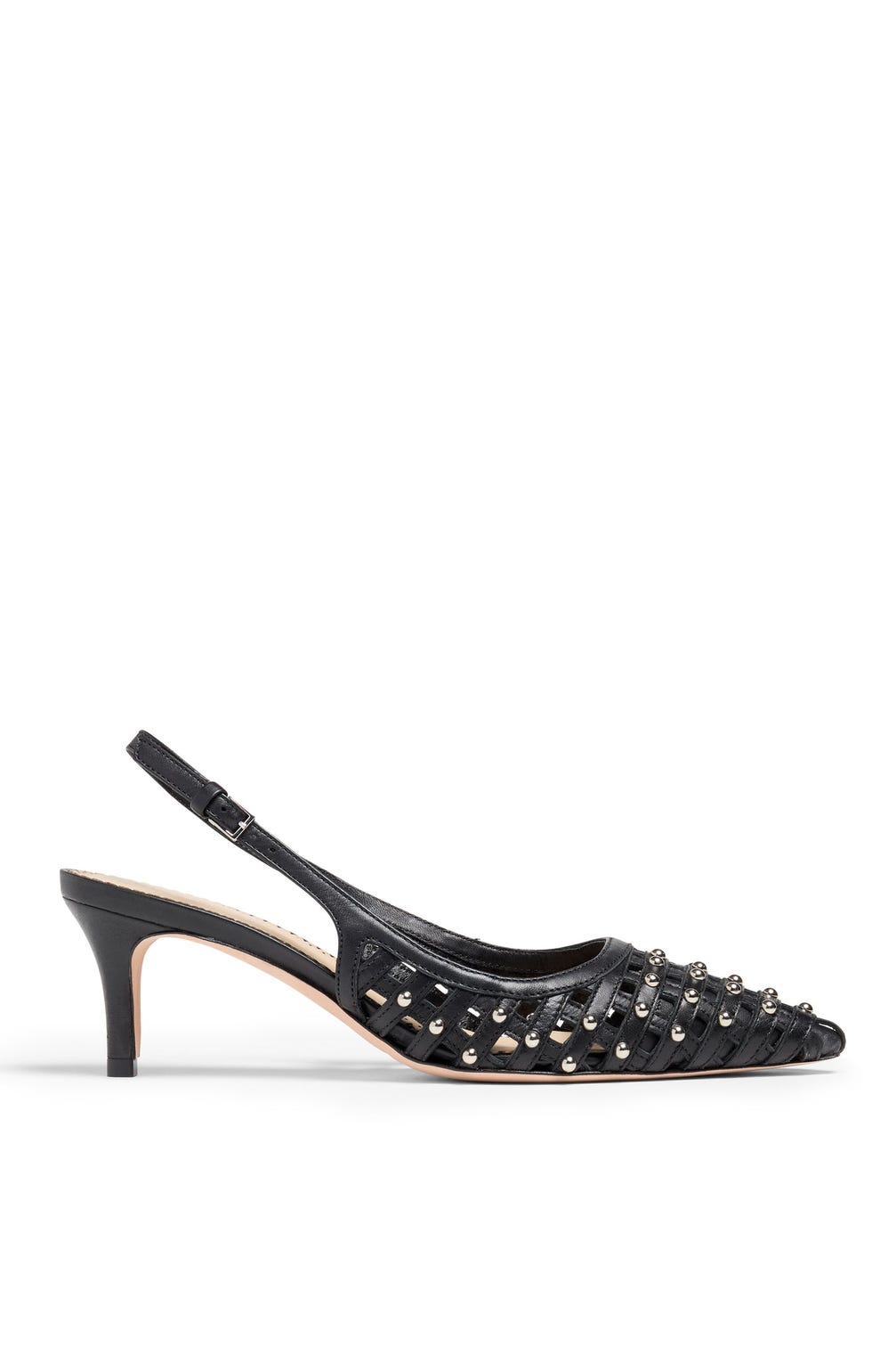 Rena Cage Studded Slingback Pump
