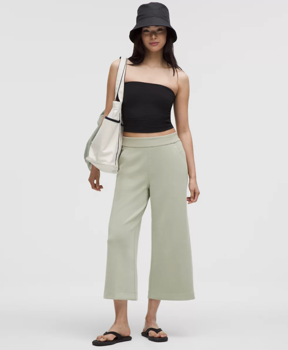 The High-Rise Wide-Leg Cropped Pant