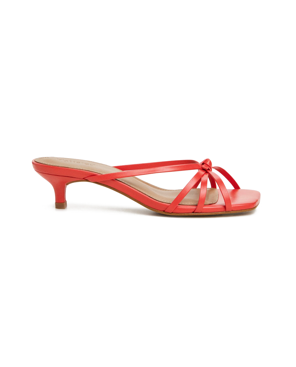 Eunisa Leather Poppy Red Heel