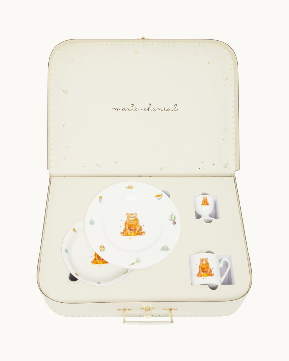 Manners Begin At Breakfast Crockery Suitcase Set