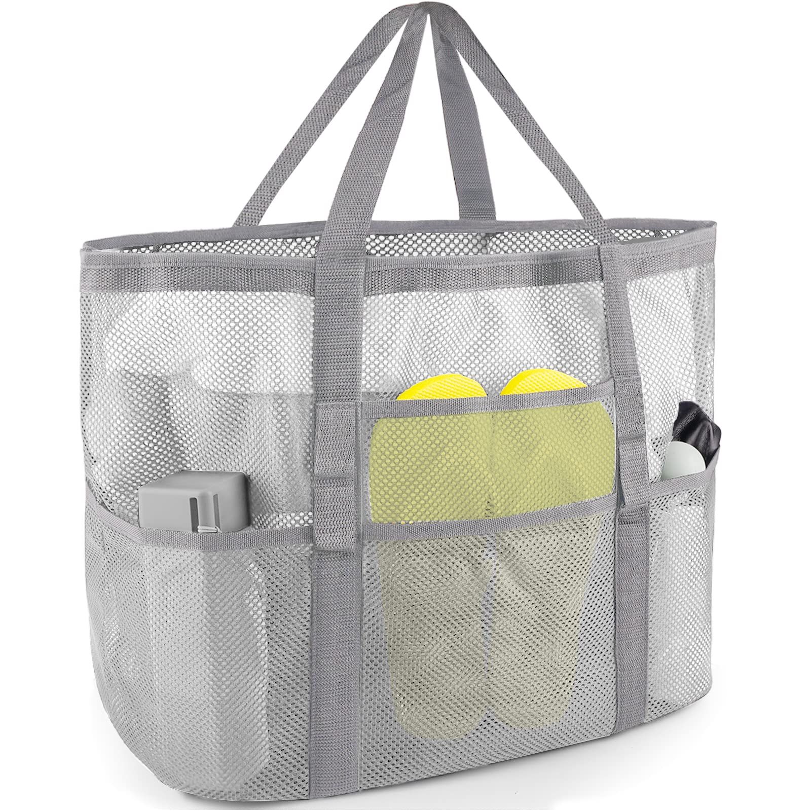 トートバッグ UMBRO Mesh Two-In-One Beach Tote Bag 5SA420 Manunclaims Mesh Beach Bag, Large Beach Tote Bag with Zipper