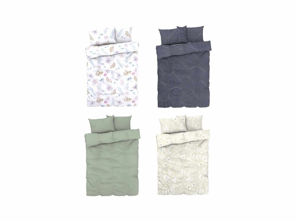 Ropa de cama reversible de satén