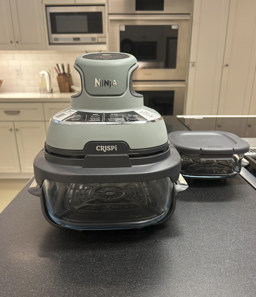 Crispi 4-in-1 Portable Glass Air Fryer 