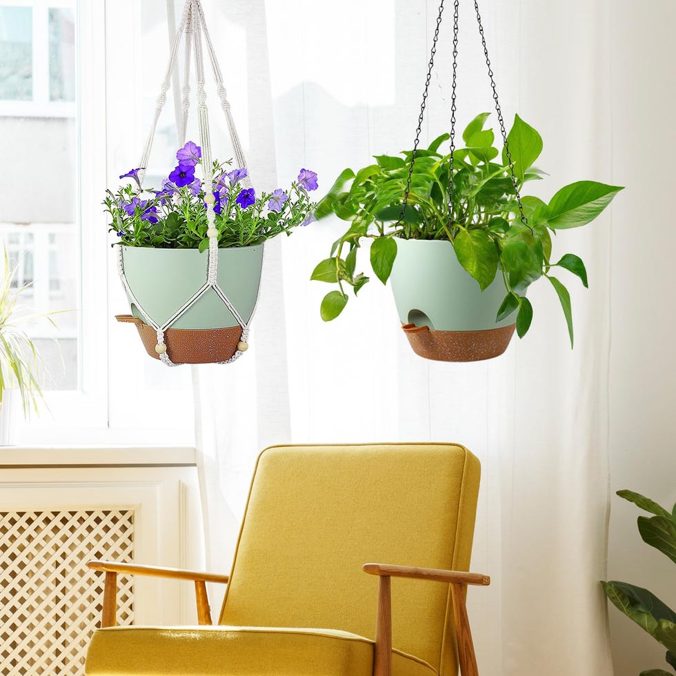 10-inch Self-Watering Hanging Planters