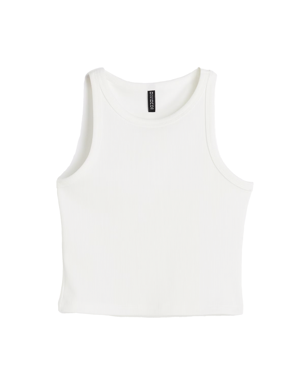 Geribbelde tanktop