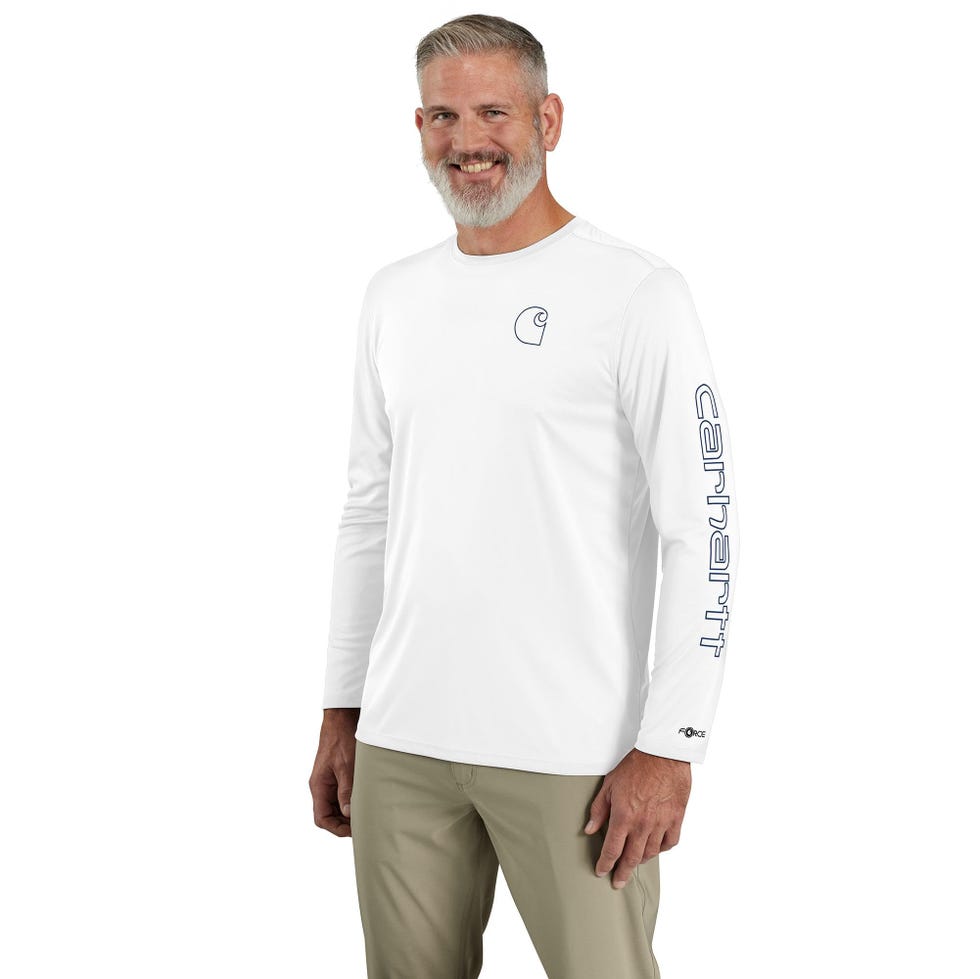 Leichtes Langarm-T-Shirt mit Logo-Grafik von Standard Force Sun Defender für Herren