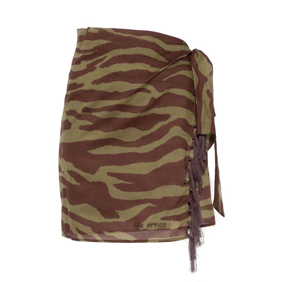 The Attico zebra-print pareo