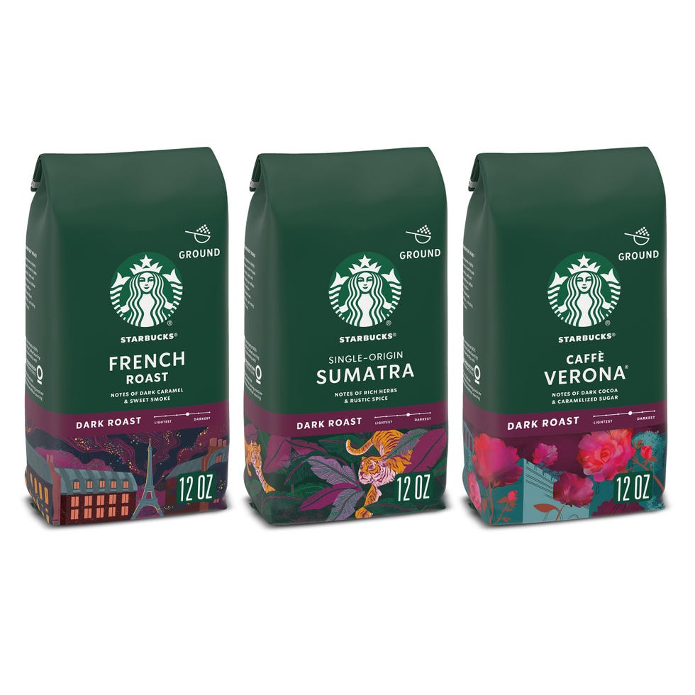 Confezione assortita di caffè macinato tostato scuro (3 confezioni)