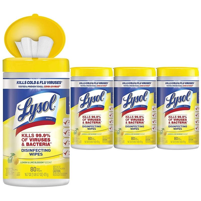 Disinfectant Wipes (Pack of 4)