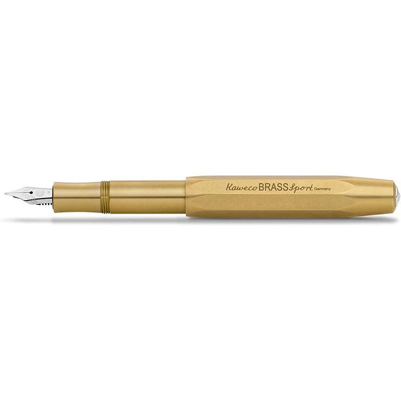 Brass Sport Fountain Pen, Fine Nib