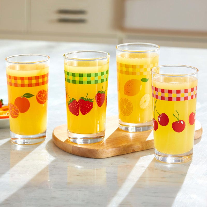 Vintage Juice Glassware Set