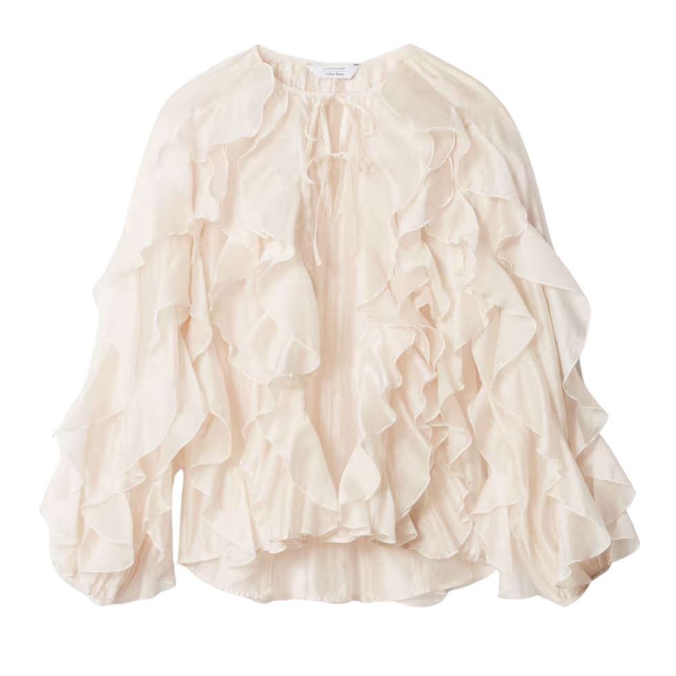 & Other Stories Blouse with ruffles