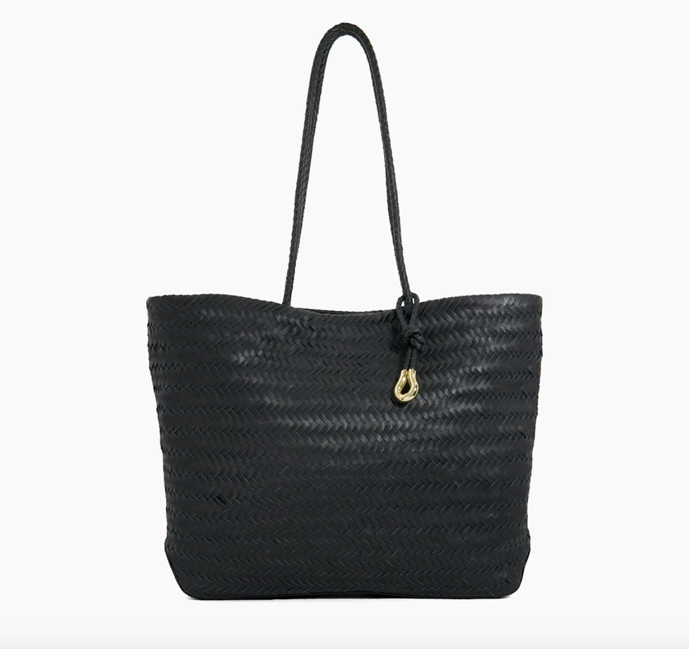 Daxon Textured Leather Tote Bag