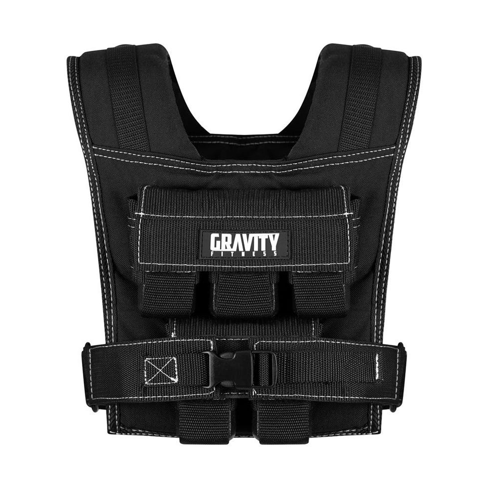 Wearing a vest while running does