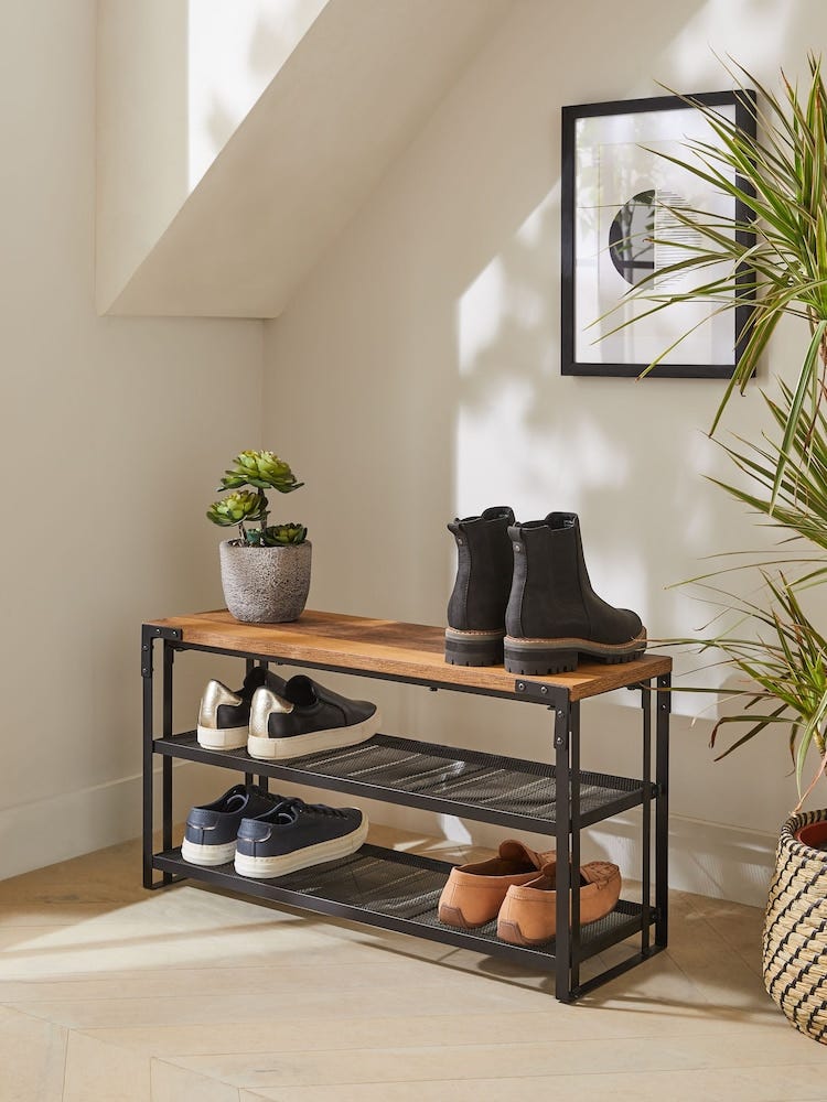 Dark Bronx Console 3 Tier Shoe Storage