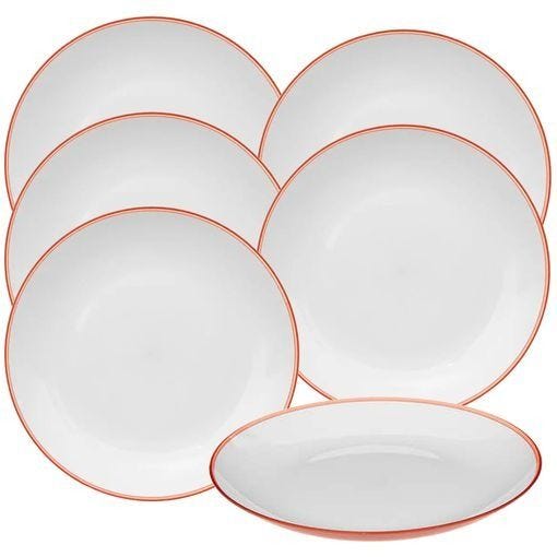 Platos Rojo Coral Wellhome