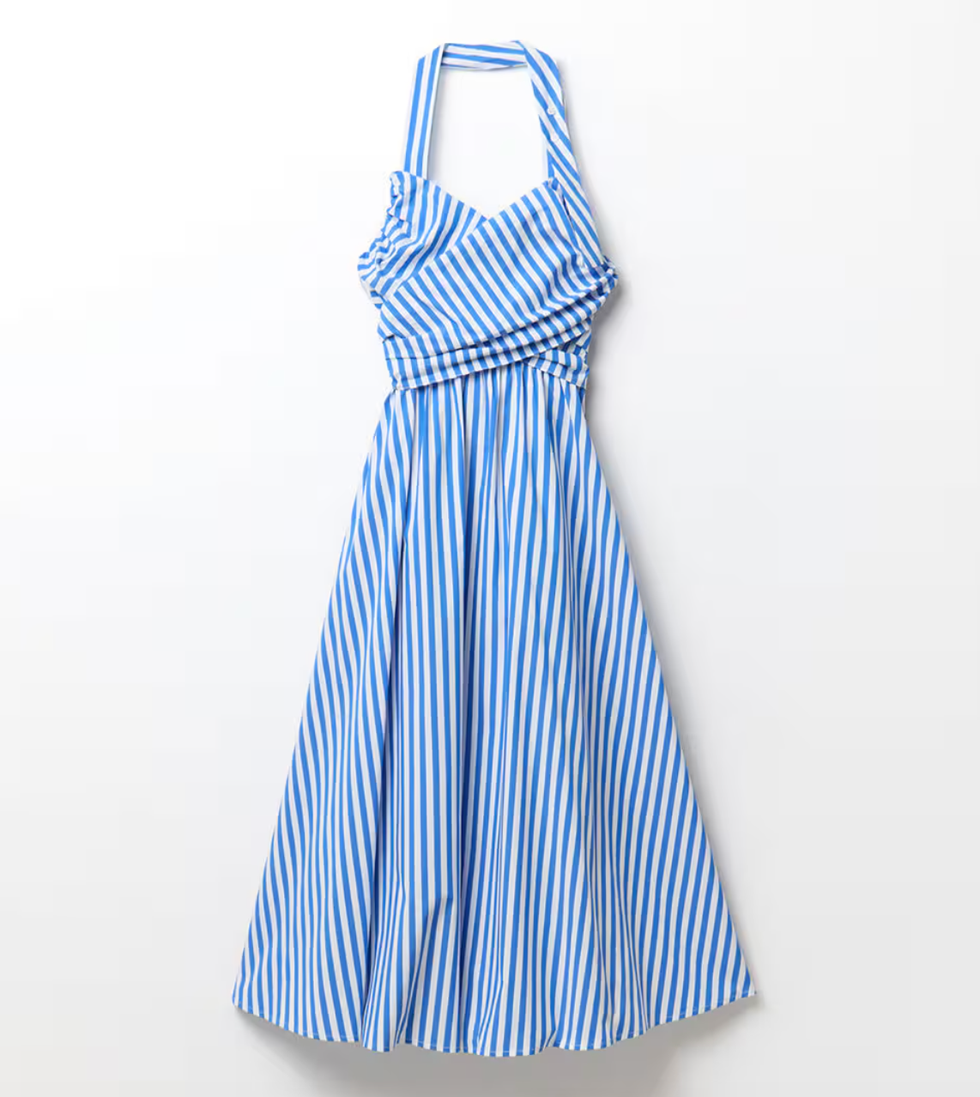 Vestido rayas lazada