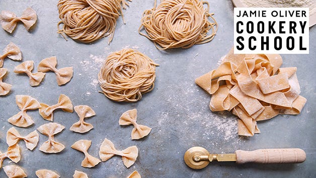 Pasta Masterclass at The Jamie Oliver Cookery School for One