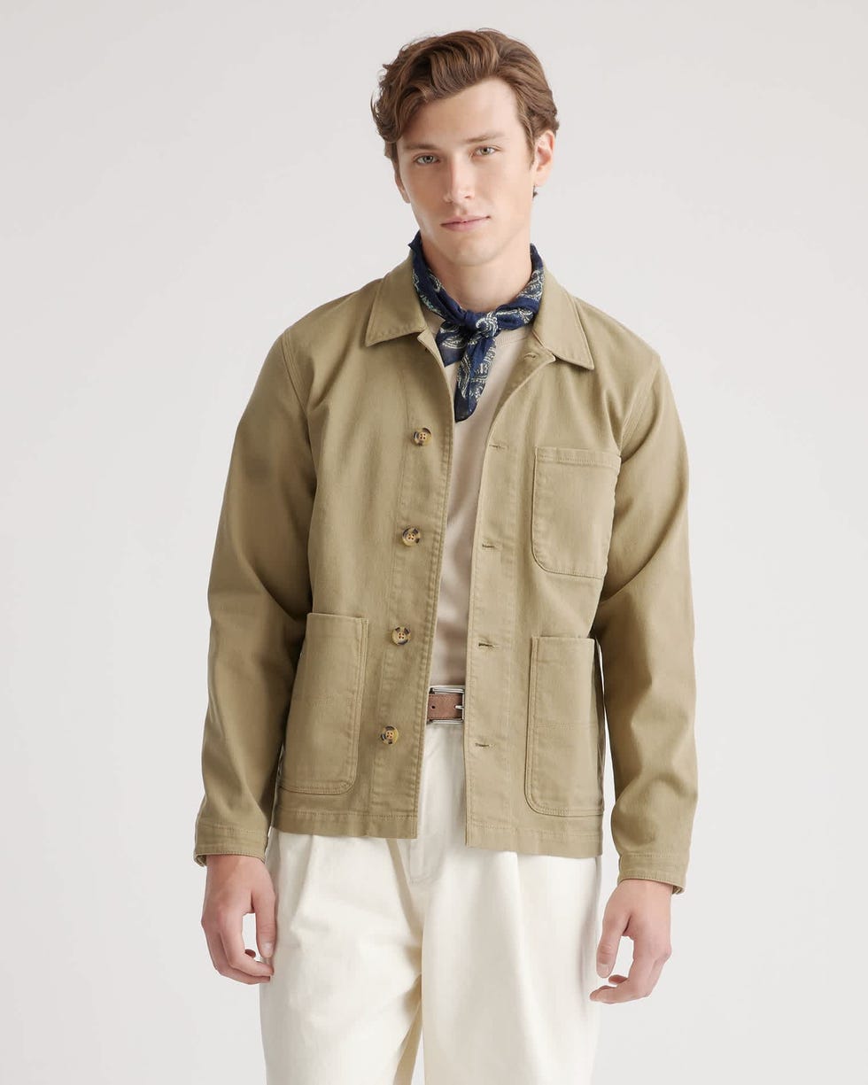 Veste de travail extensible et confortable en matière biologique