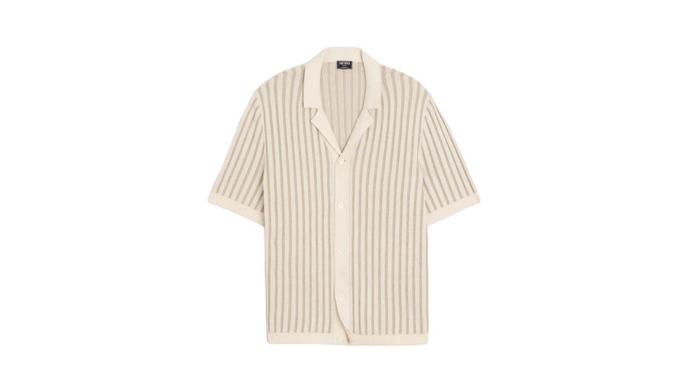 Todd Snyder Cropped Silk-Cotton Bungalow Sweater Polo